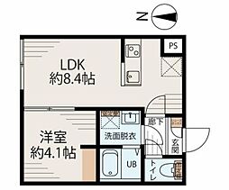 アルファ南千住 5階1LDKの間取り