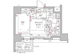 クレイシアIDZ上野 2階1DKの間取り