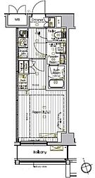 マキシヴ西新井 2階1Kの間取り