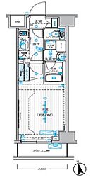 MAXIV西川口DUE 10階1Kの間取り