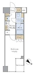 BrilliaistSENDAGAYA 1Kの間取図画像