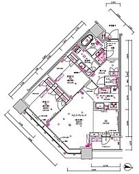 目黒第一マンションズ 1階2LDKの間取り