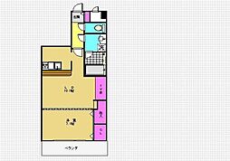 コンフォート大泉学園2 1LDKの間取図画像