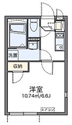レオネクストル クレール 2階1Kの間取り
