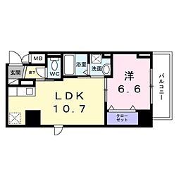 間取図画像 1LDK
