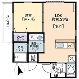 間取図画像 1LDK
