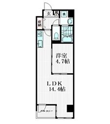 シュヴァルブラン白馬 1LDKの間取図画像