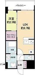 Osaka Metro御堂筋線 新大阪駅 徒歩9分の賃貸マンション 5階1LDKの間取り