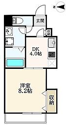 五番館 1DKの間取図画像