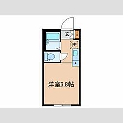 Ibex1 ワンルームの間取図画像