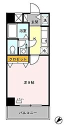 ヒルトップナリマス 1Kの間取図画像