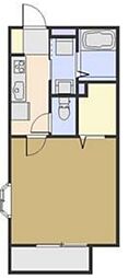 プレミール上木崎A棟 1Kの間取図画像
