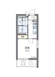 クレイノLABOON戸越 3階1Kの間取り