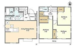 上北沢1丁目貸家1号棟 3LDKの間取り