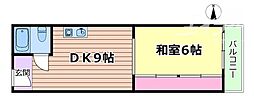 フルーレ新大阪 ワンルームの間取図画像