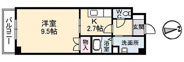 クレール光が丘 A0308｜広島県広島市東区光が丘(賃貸マンション1K・3階・31.35㎡)の写真 その3