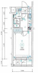 MAXIVHASUNEDUE 1Kの間取図画像