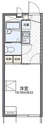 レオパレス寺台ロフト 1階1Kの間取り
