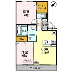 間取図画像 2LDK