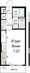リブリ・Rooms本千葉 1Kの間取図画像