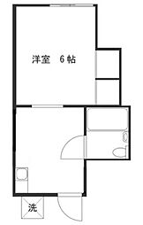 アズ新宿 1DKの間取図画像