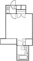 クレッシェントSI-1 1Kの間取図画像