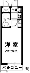 アーバンポイント千歳船橋 4階ワンルームの間取り