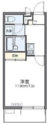 レオネクストルフェリ 3階1Kの間取り