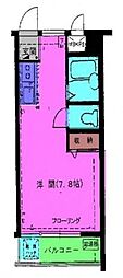 ダイアパレス武蔵境1 ワンルームの間取図画像