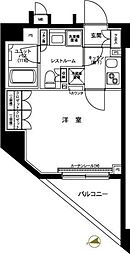 ルーブル大島弐番館 4階1Kの間取り