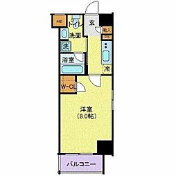 東京メトロ半蔵門線 住吉駅 徒歩8分の賃貸マンション 4階1Kの間取り