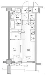レジデンス桜新町ガーデン 1LDKの間取図画像