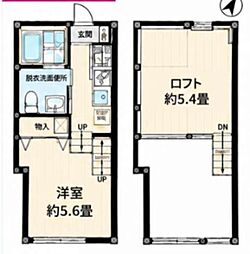 chalet プラス新検見川 1Kの間取図画像