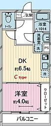 TEA TERRACE TOKOROZAWA 1DKの間取図画像
