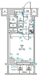 グランドパーク親水公園 1Kの間取図画像