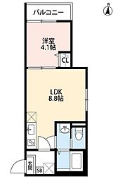 DOEL 1LDKの間取図画像
