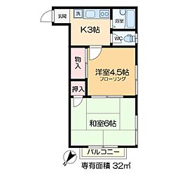 西山ハイツ 1階