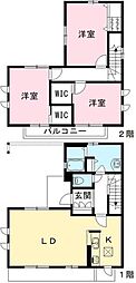 DAIKENN浜寺元町I 1階3LDKの間取り