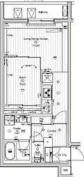 (仮称)PREMIUMCUBE東高円寺DEUX 1LDKの間取図画像