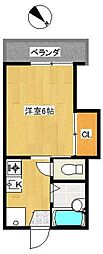 ウイナーズハイツ2 2Kの間取図画像
