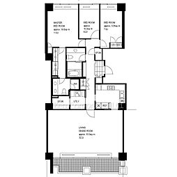 城山トラストコート 3LDKの間取図画像