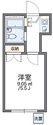 レオパレスエイコーンMDI 1Kの間取図画像