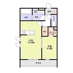 守山区守山三丁目新築計画Ａ棟（西） 103 1階1LDKの間取り