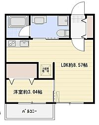 Avenir TamagawaGakuen 1階1LDKの間取り