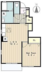 間取図画像 1LDK