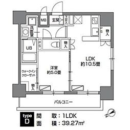 間取図画像 1LDK