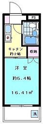 ハイタウン南馬込 1Kの間取図画像