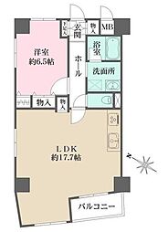 ダイヤハイツ自由が丘 1LDKの間取図画像