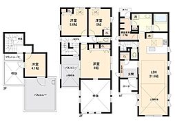 プラウドシーズン光が丘グレイス STAGE8 3階4LDKの間取り