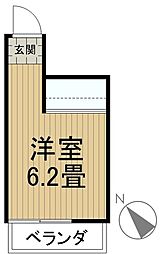 アミンズ聖蹟桜ヶ丘 ワンルームの間取図画像